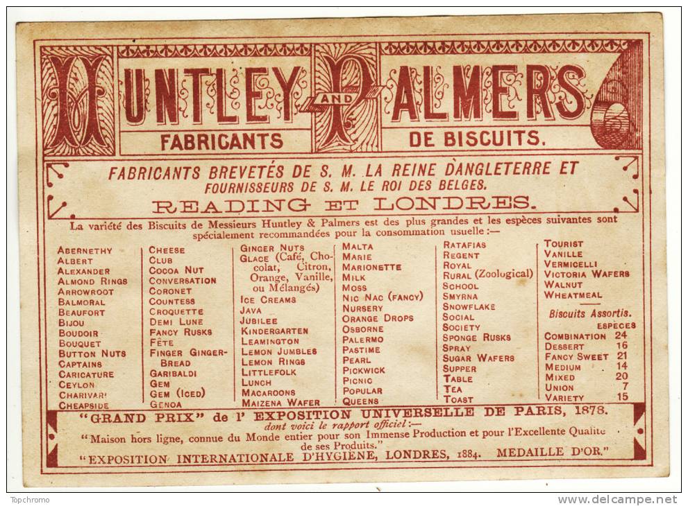 CHROMO Biscuits Huntley & Palmers Stalking Party (loch Callater) Lac Ecosse Ecossais Kilt Pique-nique - Altri & Non Classificati