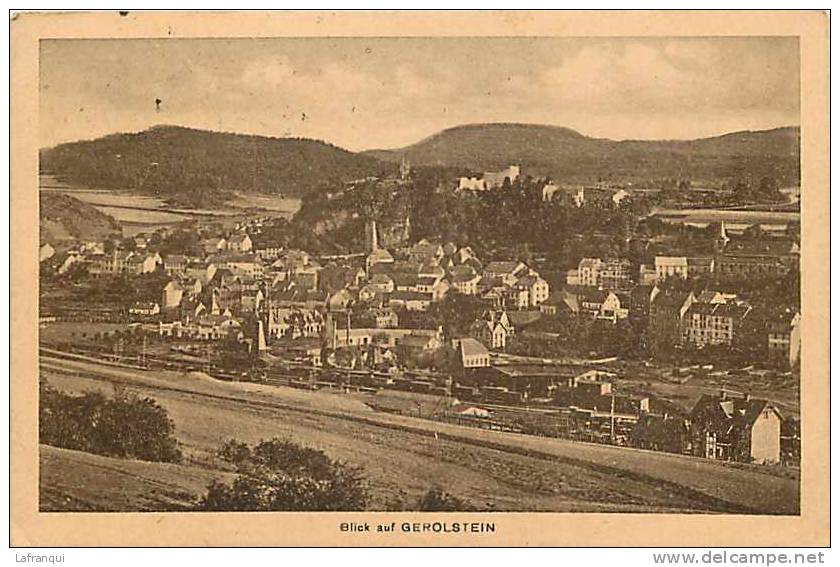 Allemagne - Ref  786- Gerolstein  -  Carte Bon Etat - - Gerolstein