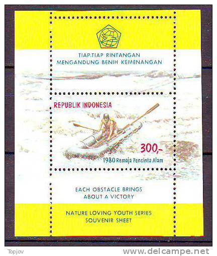 INDONESIA  -  YOUTH SPORTS -  DEPORTES JUVENILES  - RAFTING -  **MNH - 1980 - Rafting