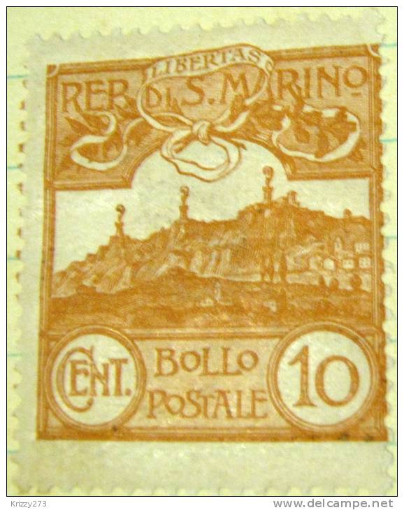 San Marino 1921 Mount Titano 10c - Unused - Neufs