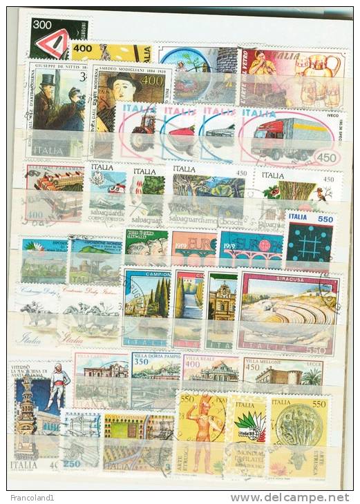 1984 Repubblica Annata Completa 37 Valori N. 1662-98 TIMBRATI Used - Full Years