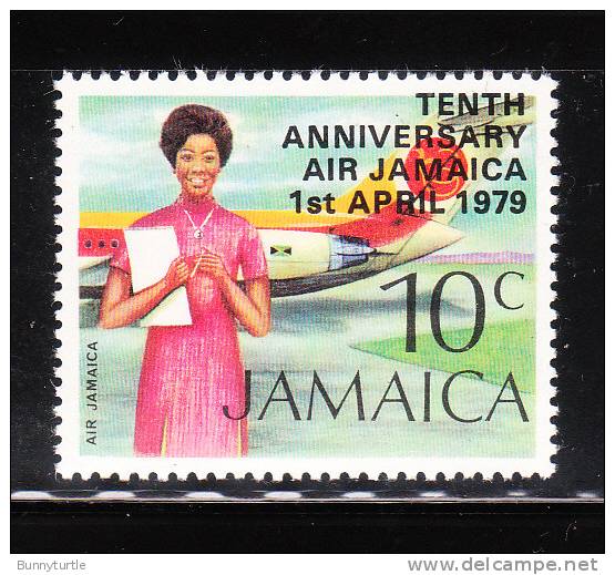 Jamaica 1979 Overprinted 10th Anniversary Air Jamaica MNH - Jamaica (1962-...)