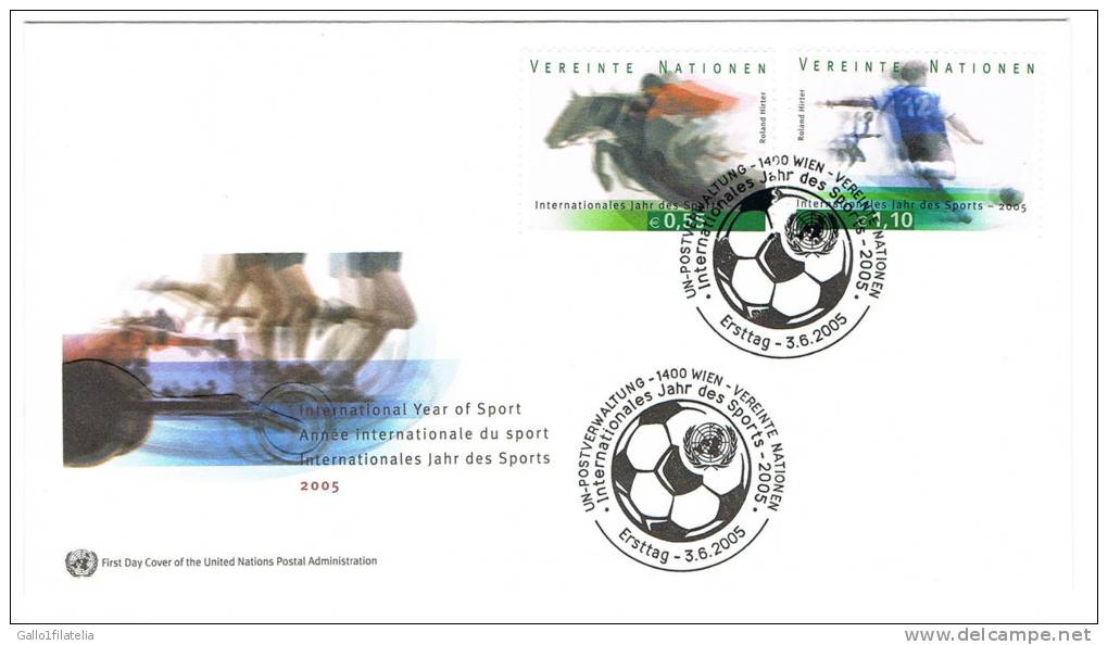 2005 O.N.U. / U.N.O. WIEN - ANNO INTERNAZIONALE DELLO SPORT - F.D.C. - FDC