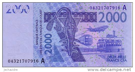 COTE D'IVOIRE    2 000 Francs  Emission De 2003   Pick 116Aa  Signature 32     ***** BILLET  NEUF ***** - Côte D'Ivoire