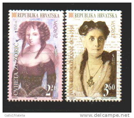 1996 - CROAZIA / CROATIA - EUROPA CEPT - DONNE. MNH - 1996