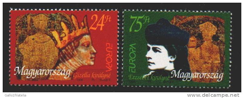 1996 - UNGHERIA / HUNGARY - EUROPA CEPT - DONNE FAMOSE. MNH - 1996