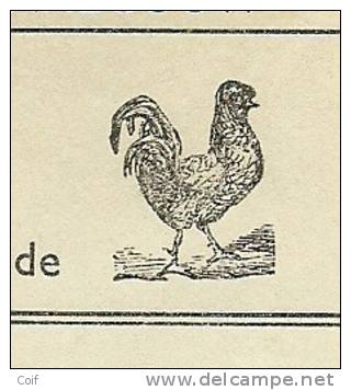 762 Op Brief Met Stempel GLABBEEK-ZUURBEMDE Met Hoofding " HAGELANDSE LANDBOUW- EN HOENDERBOND " (coq-haan)(VK ) - 1948 Exportation