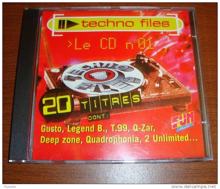 Cd Techno Files 01 Gusto Legend B. T.99 Q-Zar Deep Zone Quadrophonia 2 Unlimited - Dance, Techno & House