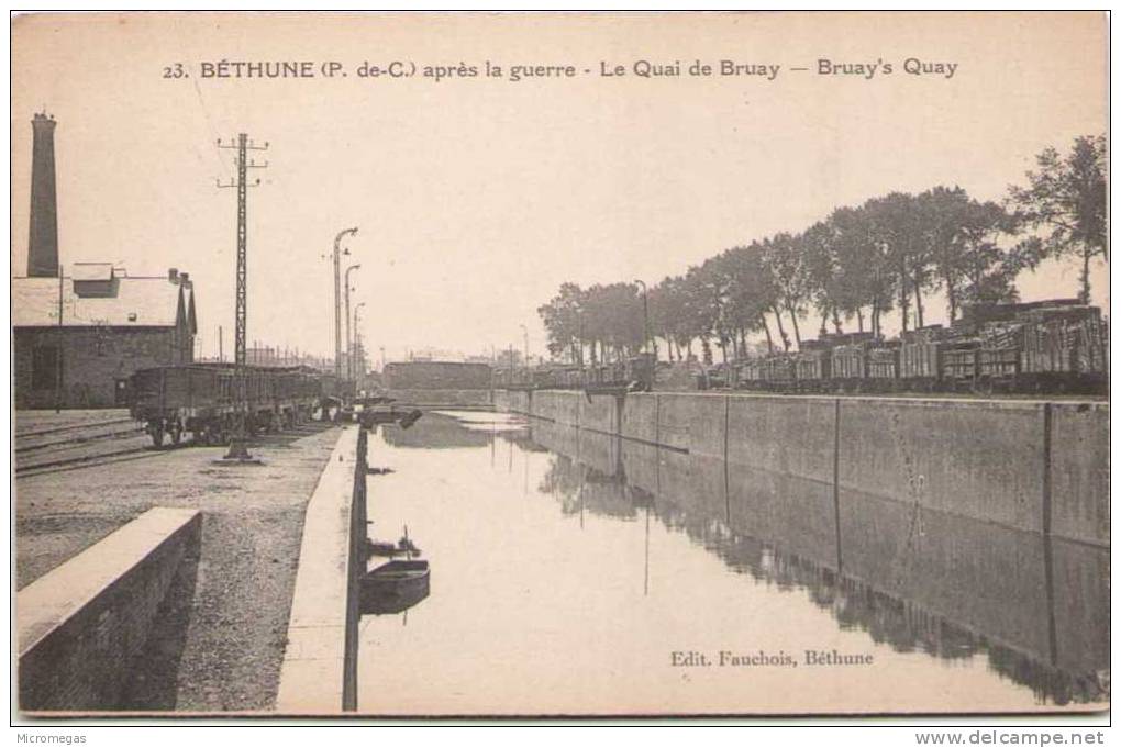 BETHUNE Après La Guerre - Le Quai De Bruay - Bethune