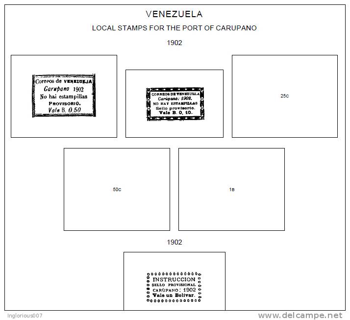 VENEZUELA STAMP ALBUM PAGES 1859-2011 (461 pages)