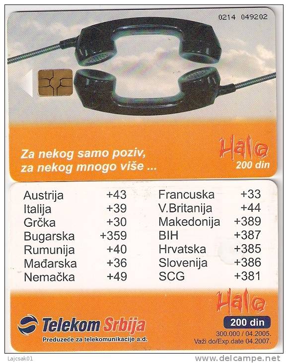 Serbia  With Chip 300.000 / 04.2005.  Phone Telephone - Yougoslavie