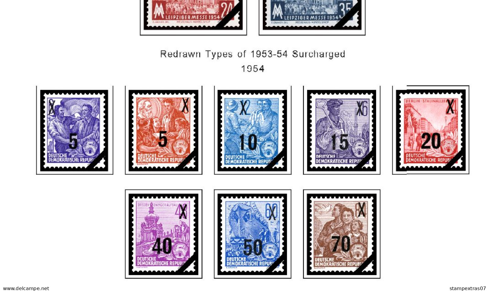 GERMANY (EAST - DDR) STAMP ALBUM PAGES 1949-1990 (334 Color Illustrated Pages) - Englisch