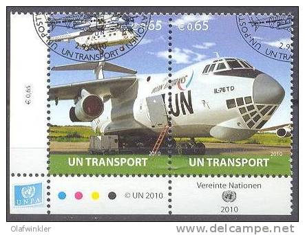 2010 UN Transport IL 76 TD YT 688-89 Used / Oblitéré / Gestempelt [-] - Usados