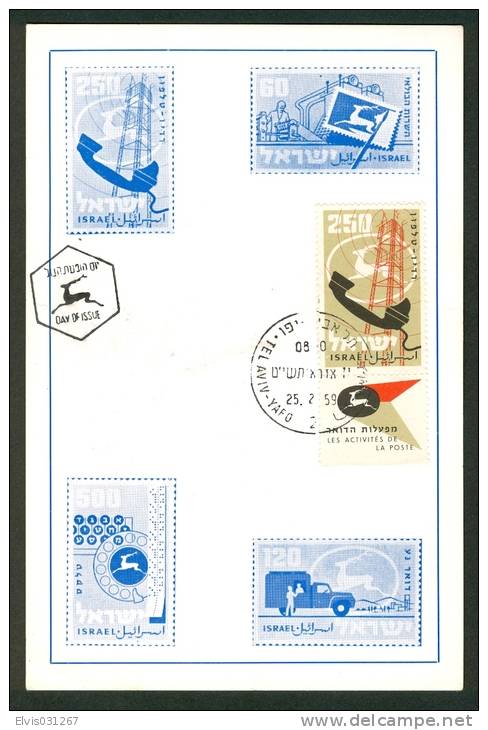 Israel MC - 1959, Michel/Philex No. : 174 - MNH - *** - Maximum Card - Cartes-maximum