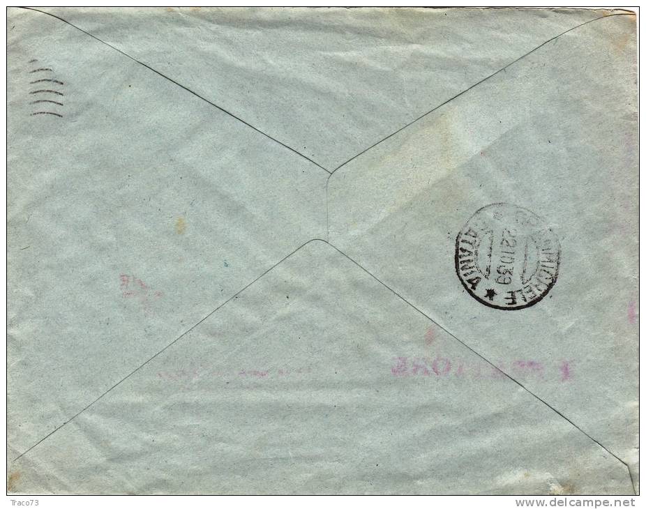 CATANIA  /  GRAMMICHELE   - Cover / Lettera  -  " Torquato Amedeo Scacco  - Agente"  - 20.10.1930 - Reclame