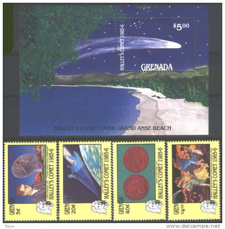 GRENADA - HALLEY´S COMET - SPACE -Tombaugh  - ** MNH - 1986 - United States