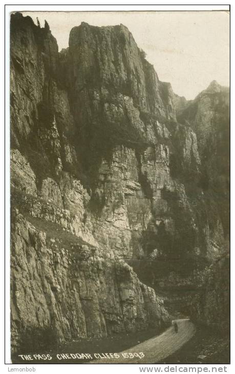 UK, United Kingdom, The Pass Cheddar Cliffs, Early 1900s Unused Real Photo Postcard [P7508] - Cheddar