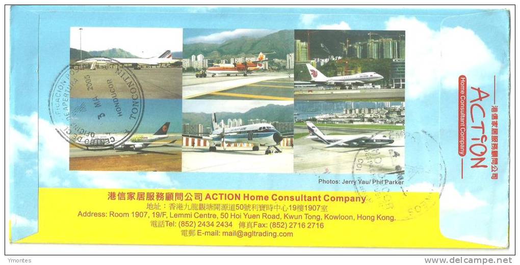 Cover Hong Kong To Honduras 2005 - Covers & Documents