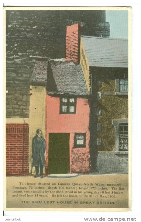 UK, United Kingdom, The Smallest House In Great Britain, Early 1900s Unused Postcard [P7570] - Sonstige & Ohne Zuordnung