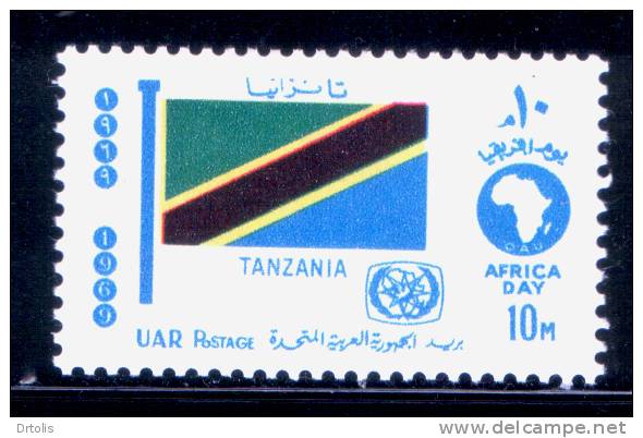 EGYPT / 1969 / AFRICAN TOURIST DAY / FLAG / TANZANIA / MNH / VF . - Ungebraucht