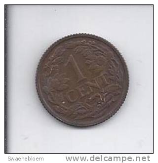 Munten - Nederland - 1 Cent Van 1940 - Koningrijk Der Nederlanden. - Netherlands - Coins Pay-Bas - Hollande. 2 Scans - 1 Cent