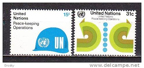 H0267 - UNO ONU NEW YORK N°312/13 ** PEACE KEEPING - Ungebraucht