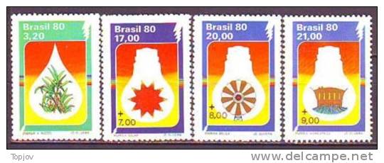 BRAZIL  - ELECTRICITY - WATER - SOL - BIO - **MNH -  1980 - Electricité