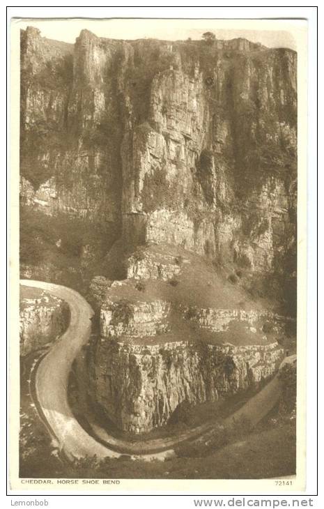 UK, United Kingdom, Cheddar, Horse Shoe Bend, 1920s-1930s Unused Postcard [P7659] - Cheddar