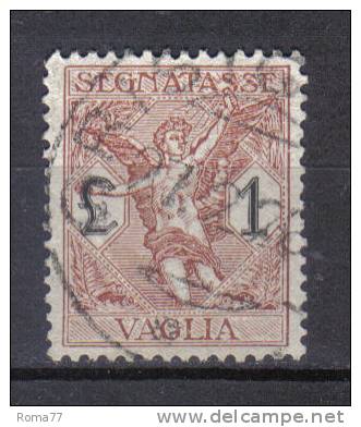 SS3200 - REGNO 1924 , Segnatasse VAGLIA : Il N. 4  USATO - Postage Due