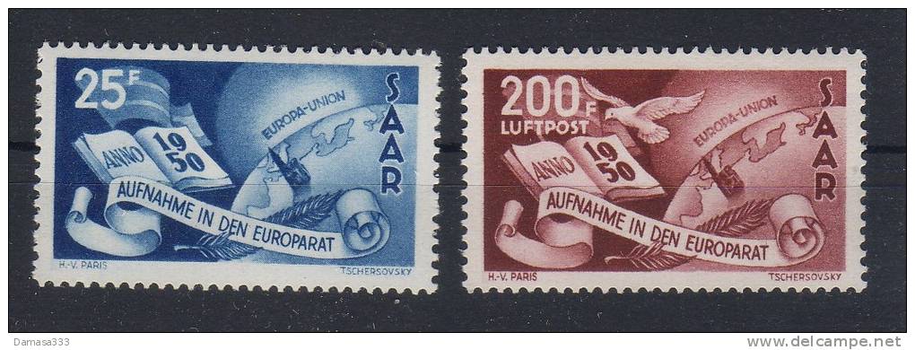 EUROPA CEPT MITL. SAAR Anno 1950 - € 220 - Nuovi