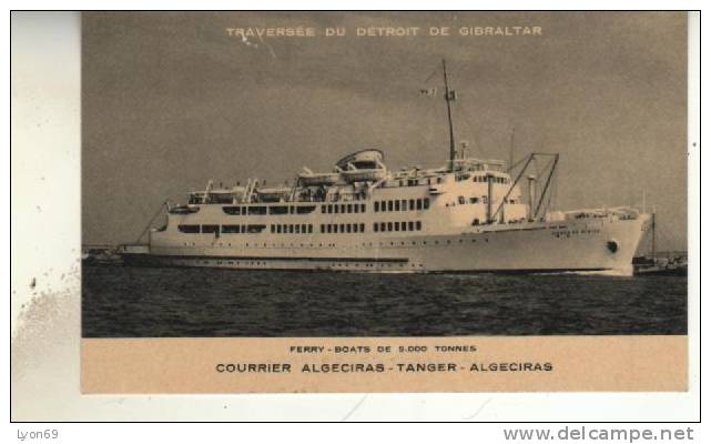 ALGECIRAS BATEAU  COURRIER POUR TANGER - Cádiz