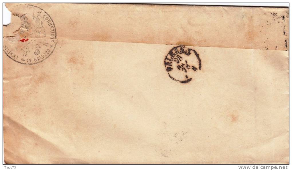 POZZUOLI  /  PALERMO - OVALE  ( Casa Di Correzione In Saluzzo ) - 28.6.1878 -Franc. Di Stato Cent. 20 Isolato - Mint/hinged