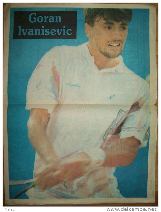 GORAN IVANISEVICI-POSTER- IN A ROUMANIAN  KINDER REVUE-AZI- - Junior