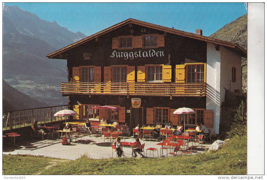 ZS11726 Pemsion Und Restaurant Furggstalden Ob Saas Almagell Wallis Not Used Good  Shape - Saas-Almagell