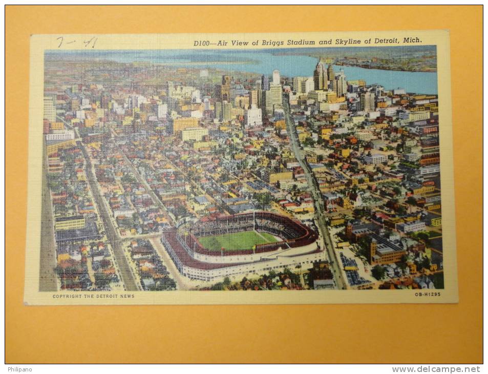 MI - Michigan > Detroit  Air View Briggs Stadium  Linenl   ---  --- Ref 331 - Detroit