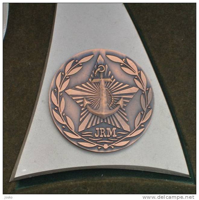 YUGOSLAVIA NAVY ( JRM ) - Large Bronze Plaque * Marine Armée Navale Kriegsmarine Fuerzas Navales Marina JNA Army - Marine