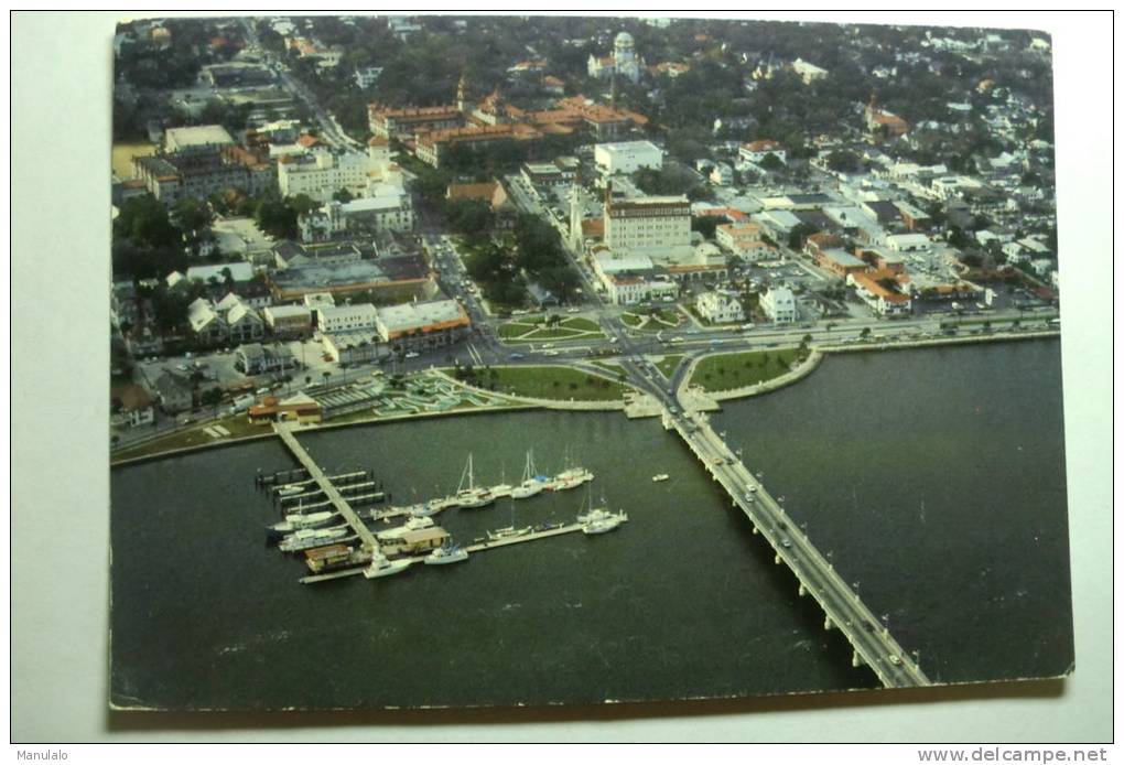 Saint Augustine - Florida - Aerial View Of The Oldest City - St Augustine