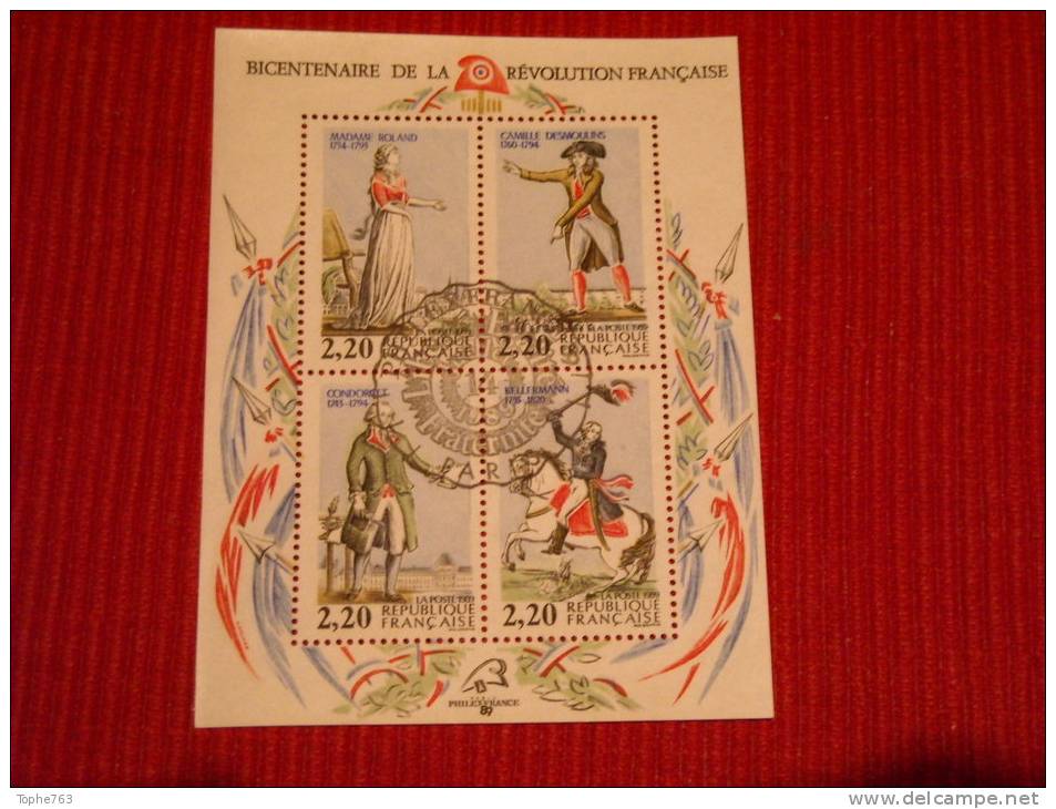 France 1989 Bloc N° 10 Obliteration Philexfrance - Used