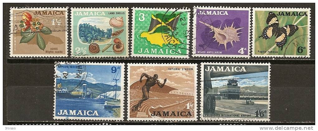 Jamaique Jamaica 1964 Definitives Obl - Jamaica (1962-...)