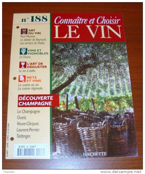 Connaître Et Choisir Le Vin 188 Éditions Hachette 1997 - Küche & Wein