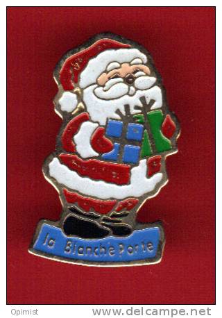 19008-la Blanche Porte...sapin..noel.neige.fete.pere Noel.bonhomme De Neige. - Christmas