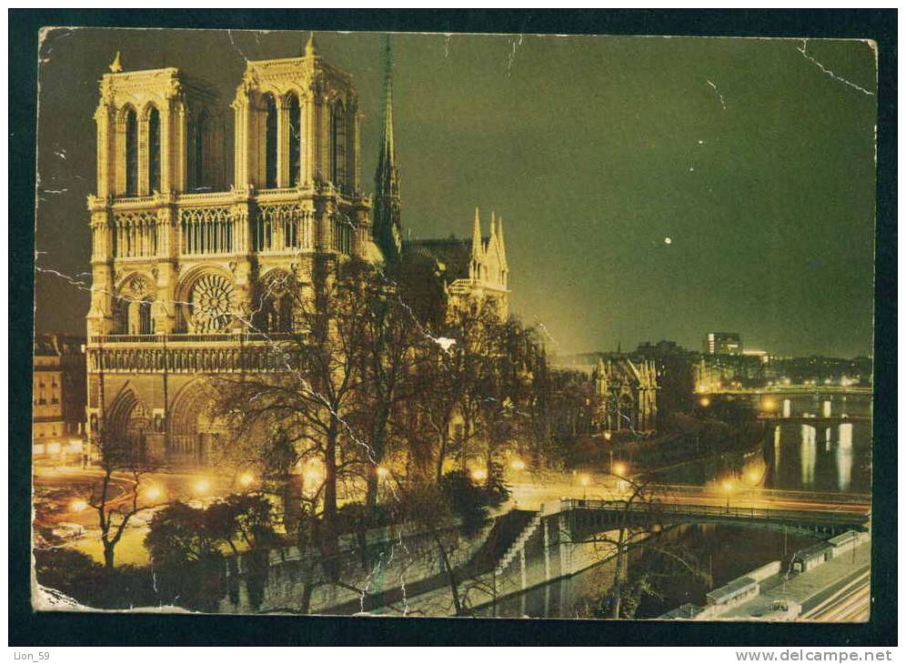 112116 / LSA / 75-PARIS 96 13.4.1970 - R. GLUCK / PARIS NOTRE DAME NUIT NIGHT-  France Frankreich Francia - Covers & Documents