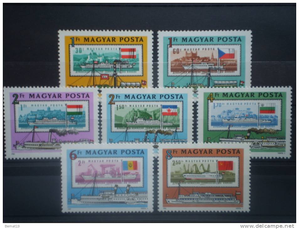 Hungria 1981. Ships. Yvert 2776-82 ** MNH - Neufs