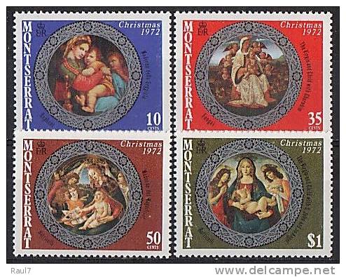 MONTSERRAT  // 1972 Noël72 Tableaux De Raphael // NEUFS - MNH - Montserrat