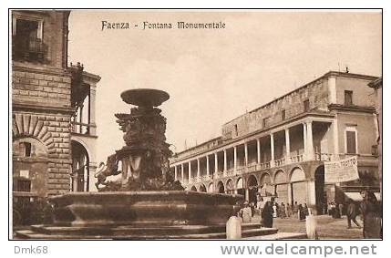 FAENZA ( RAVENNA ) FONTANA MONUMENTALE - Faenza