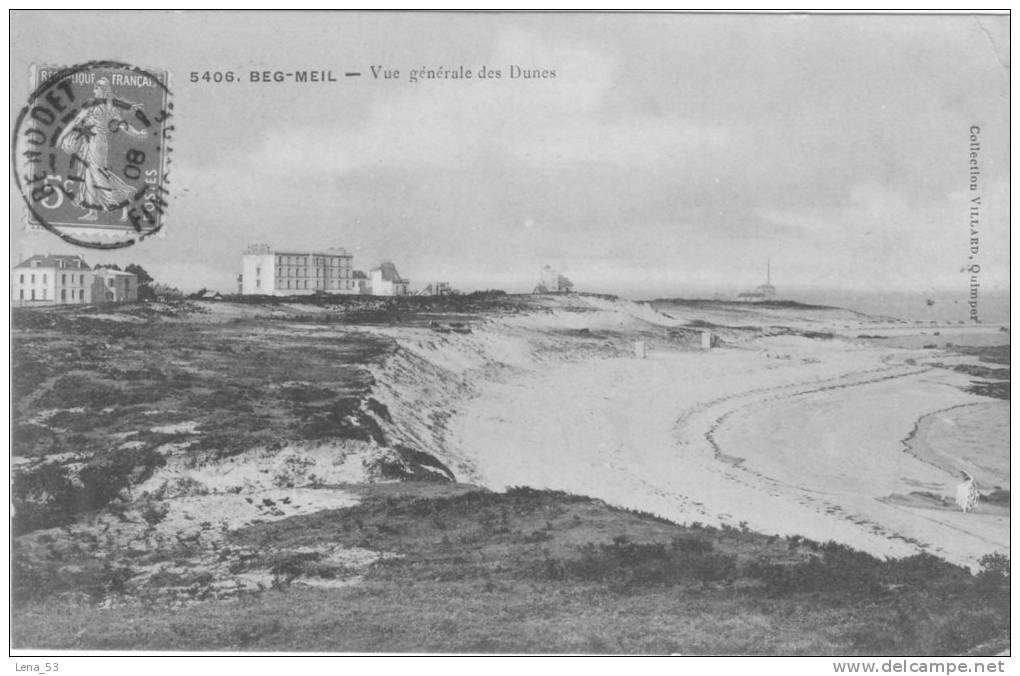 5406.   BEG-MEIL   -   Vue Générale Des Dunes - Beg Meil