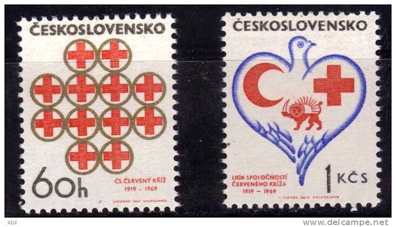 Tchécoslovaquie 1968 N°Y.T. ;  1698 Et 1699** - Unused Stamps