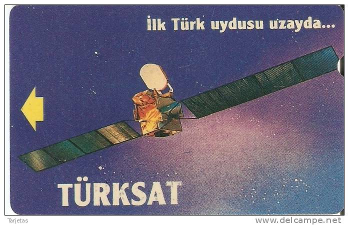 TARJETA DE GRECIA DE UN SATELITE  (SATELLITE) 100 UNITS - Astronomy