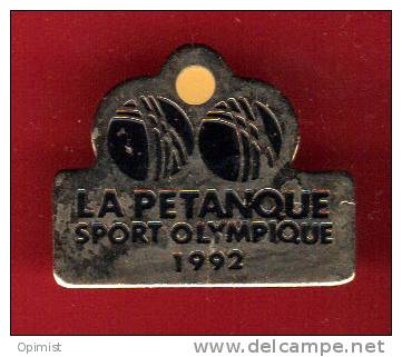 19120-Pin's.petanque.boules.jeux Olympique. - Bowls - Pétanque