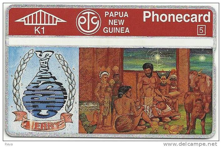 PAPUA NEW GUINEA 1 K  NATIVE CHRISTMAS 94 CHILD WOMAN BIRD MINT PNG-039 READ DESCRIPTION !! - Papua-Neuguinea